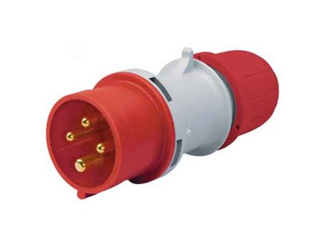 Ec Socket 380 V 32 A Red