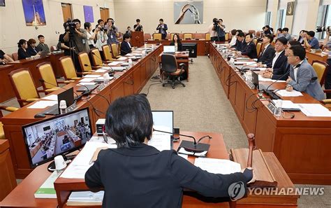 방송장악 관련 2차 청문회 실시계획 채택 연합뉴스