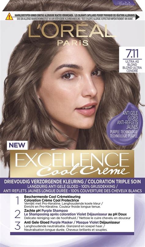 bol L Oréal Paris Excellence Cool Creams 7 11 Ultra Ash Blond