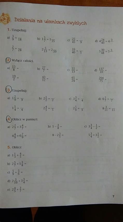 Wiczenia Do Matematyki Klasa 5 Question