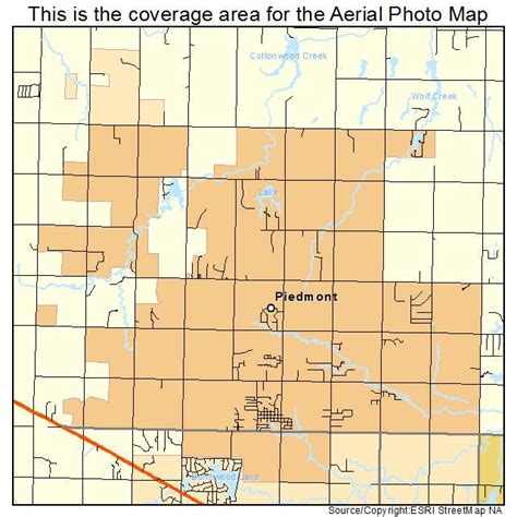 Aerial Photography Map of Piedmont, OK Oklahoma