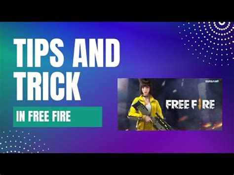 New Tips And Trick To Improve Your Gameplay In Free Fire Tipsandtricks