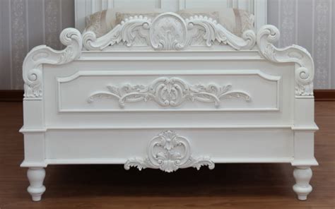 Antique White Half Tester Canopy Bed