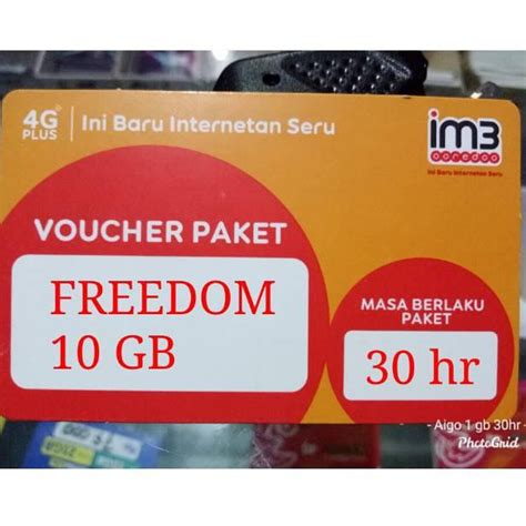 Jual INDOSAT FREEDOM 10GB NEW KUOTA FULL NASIONAL KODE 7865 Shopee