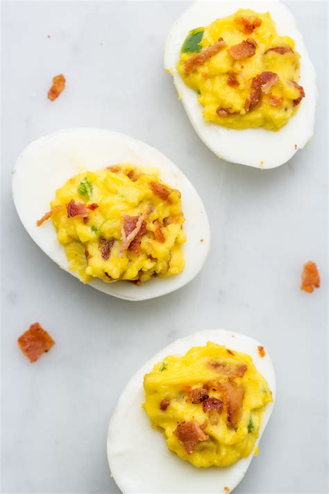 Best Bacon Jalape O Deviled Eggs Recipe How To Make Bacon Jalape O