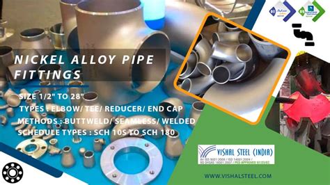 Nickel Alloy Pipe Fittings And Ni Elbow Tee Manufacturer In India