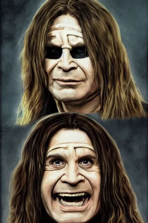 Portrait Of Ozzy Osbourne As Batman Highly Detailed Stable