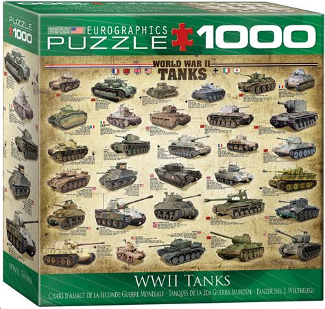 Eurographics World War Ii Tanks Piece Jigsaw Puzzle