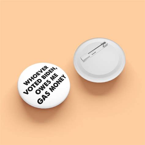 Buy 5 Pcs Round Badge Fuck Biden Middle Finger Fuck You For Voting Him Round Button Badge Pin