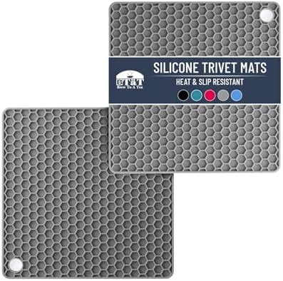 Amazon Silicone Trivet Mats Hot Mat Hot Pads Robust Non Slip Coasters Heat Resistant Mats