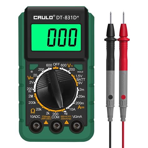 Buy CRULO Digital Multimeter 2000 Counts TRMS Multi Tester With Fuses