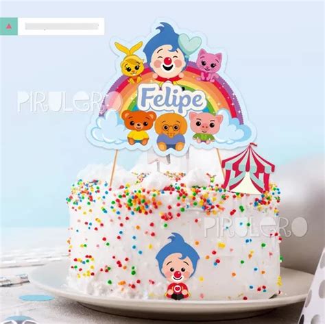 Kit Imprimible Plim Plim El Payaso Cumpleaños Arcoiris 2340 En Mercedes Buenos Aires