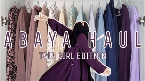 Abaya Haul - Tall Sister vibes I Bazar al Haya - YouTube