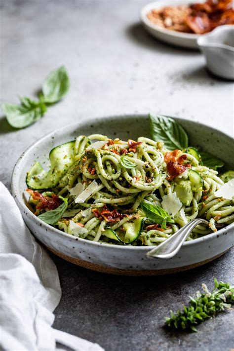 Creamy Zucchini Pesto Pasta Is An Easy Way To Pack In Vegetables Blend