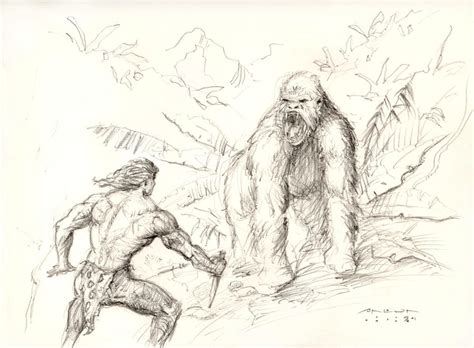 Tarzan sketch by antonvandort on DeviantArt