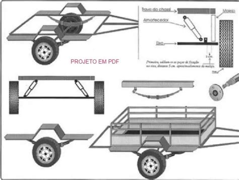 Projeto Para Construir Uma Carretinha De Reboque Para 1 Cavalo