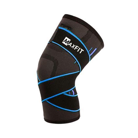 1 Par De Rodillera Elastica De Compresion Crossfit Con Cintas