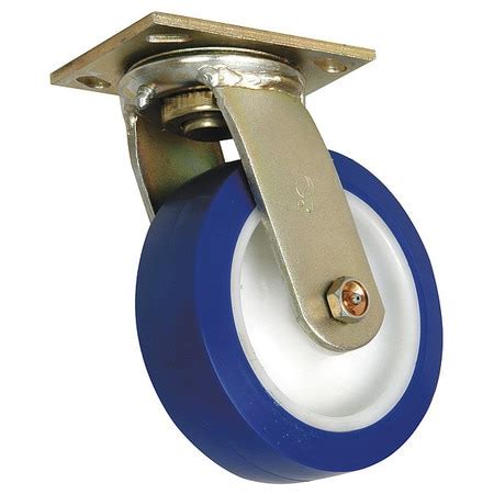 Zoro Select Swivel Plate Caster Poly In Lb Nux Zoro