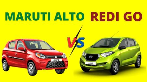 Maruti Alto Vs Datsun Redi Go Car Comparison Youtube