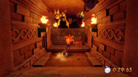 Crash Bandicoot N Sane Trilogy Temple Ruins Platinum Relic Run Youtube