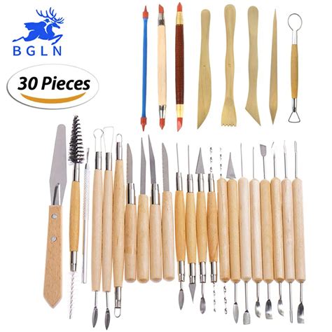 30pcsset Clay Sculpting Tools Pottery Carving Tool Set Includes Clay