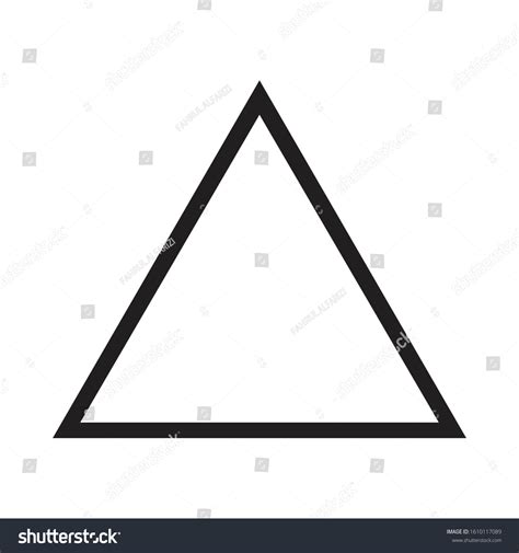 Triangel Line Vector Icon Graphic Design Stock Vector Royalty Free