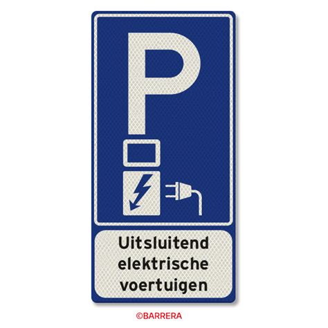 Parkeren Uitsluitend Voor Elektrische Voertuigen