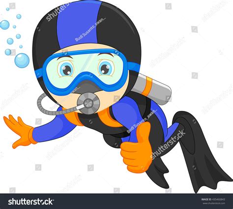 Cute Boy Snorkeling Stock Vector Royalty Free 435460843 Shutterstock