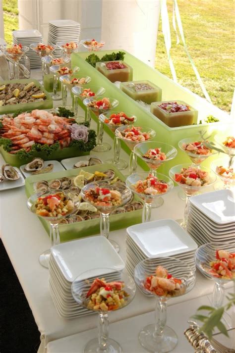 Idea Presentación Mesa Marisco Buffet Set Buffet Display Catering