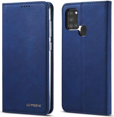 Samsung Galaxy A S Hoesje Portemonnee Stand Bookcase Kunstleer Blauw Bol