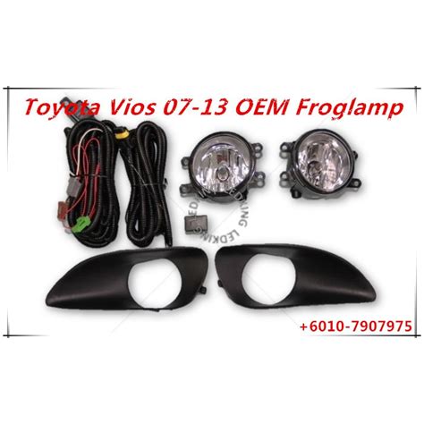 Toyota Vios Ncp Oem Fog Lamp Sport Light Set Lampu Dugong