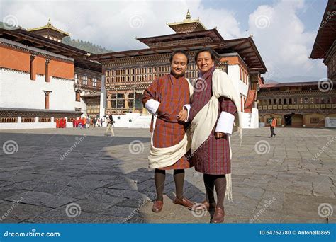 Bhutanese Man in Traditional Clothing, Thimphu, Bhutan Editorial Image - Image of dzong ...