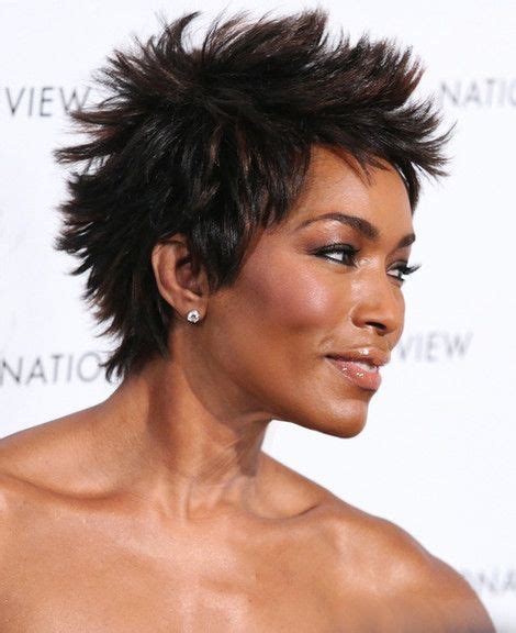 Angela Bassett Short Hairstyles For Women Funky Short Hair Chic Short Hair