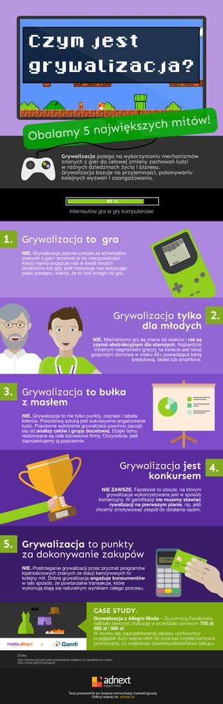 Obalamy 5 mitów grywalizacji infografika PDF Free Download