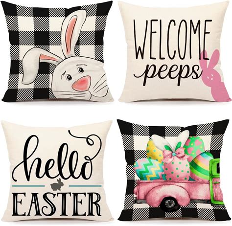 Amazon Easter Pillow Covers X Set Of Easter Decorations