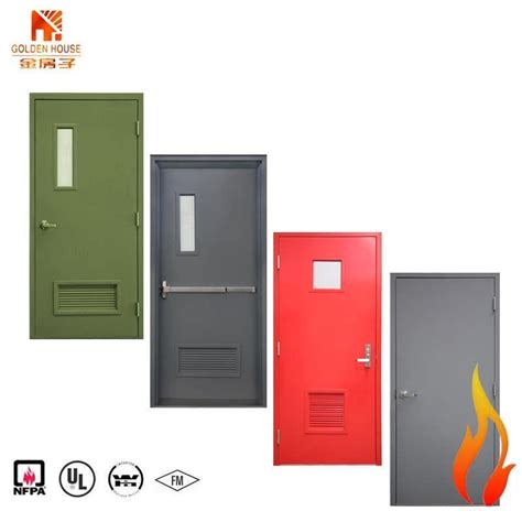 How Metal Steel Fire Rated Door With Wh Certificate China Fire Door