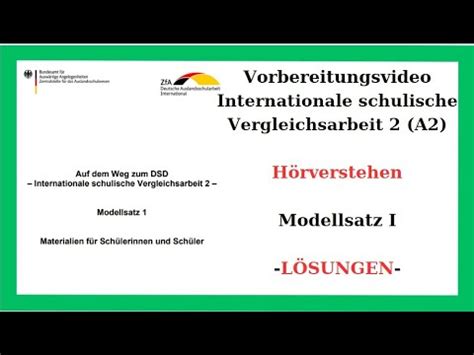 Dsd A H Rverstehen Internationale Vergleichsarbeit A