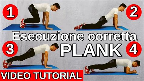 Esecuzione Corretta Plank Video Tutorial Youtube