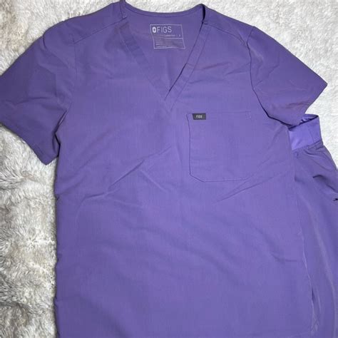 Figs Tops Figs Scrub Top And Pant Set In Lavender Poshmark