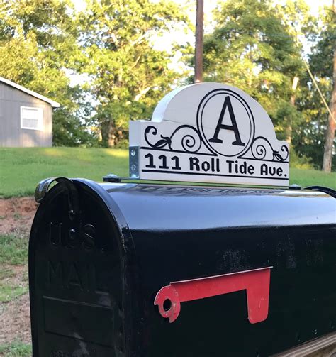 Mailbox Address Sign Double Sided Mailbox Address Plaque Etsy