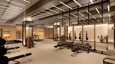 The building's fitness centre has been designed by Rockwell to ...
