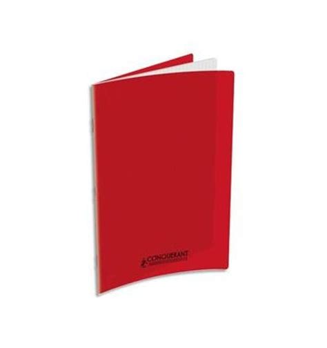 Conquerant Cahier A Pages G Sey S Polypro Rouge Livr En H