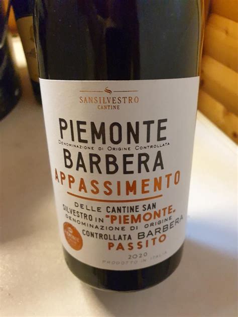 Cantine San Silvestro Piemonte Barbera Appassimento Rosso Passito