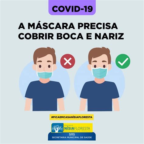 Prefeitura De Nísia Floresta Como Usar Corretamente A MÁscara De