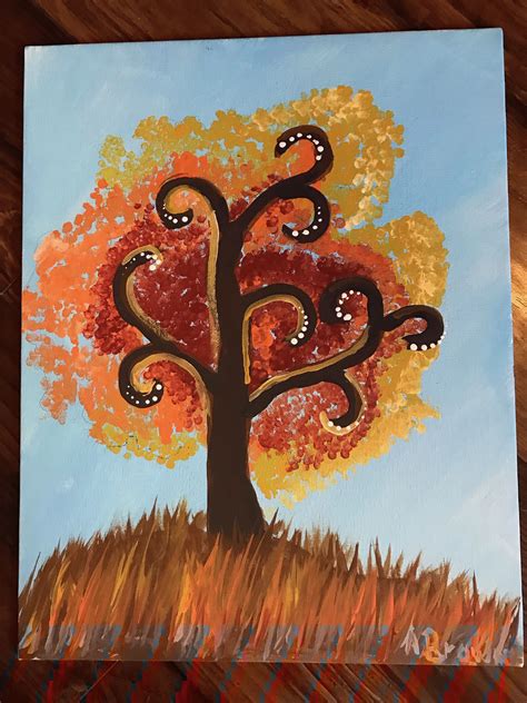 Fall Tree Design Credit Goes To Cinnamon Cooney The Art Sherpa The