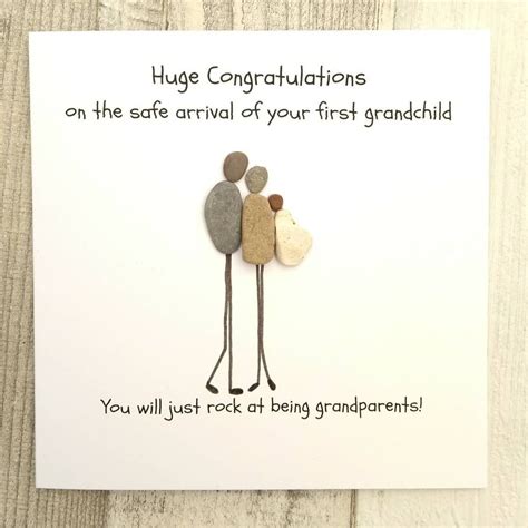 First Grandchild Card Congratulations Grandparents New Etsy