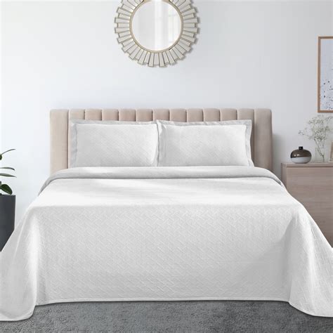 Jacquard Matelass Cotton Basketweave Piece Bedspread Set