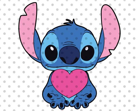 Stitch Valentine Svg Stitch Svg Lilo And Stitch Svg Love Soldamaq Py