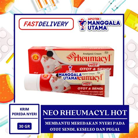 Jual NEO RHEUMACYL HOT CREAM 30 GR TUBE Shopee Indonesia