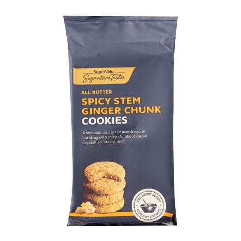 Supervalu Signature Tastes All Butter Spicy Stem Ginger Chunk Cookies